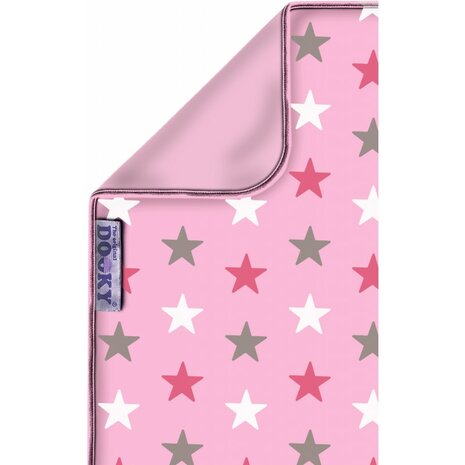 Dekentje Dooky 70x85 roze ster